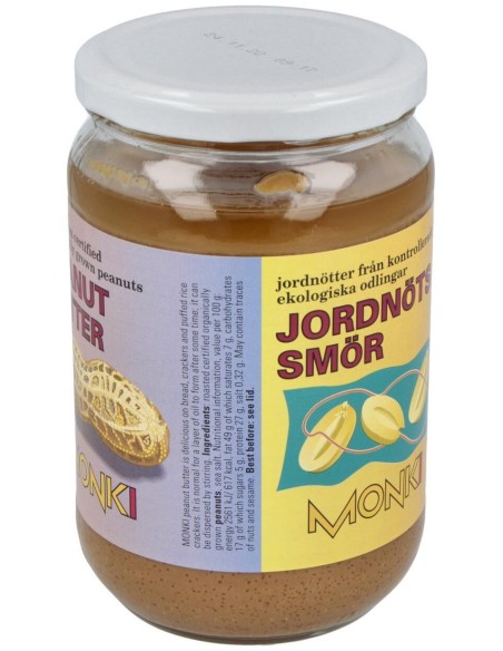 Crema De Cacahuete Grande Bio 650 g  de Monki