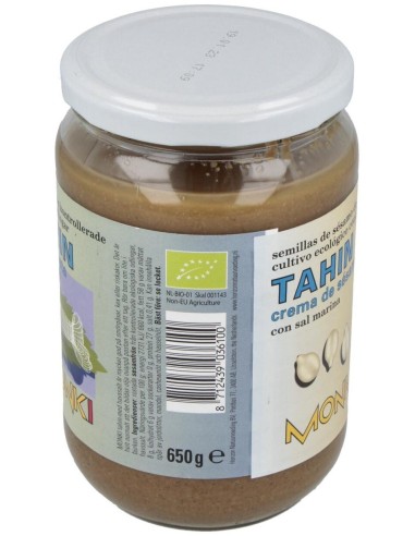 Tahin Tostado 650Gr. Bio C/Sal de Monki
