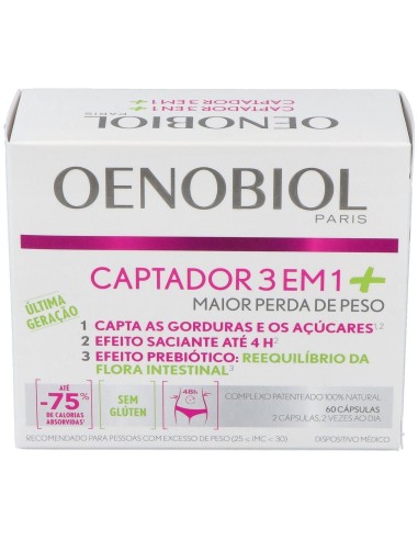 Oenobiol Captador 3 En 1 Plus 60Comp. de Oenobiol