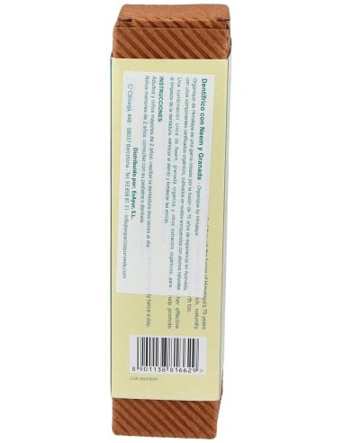 Dentifrico Organico Neem-Granada 150 Gr. de Himalaya