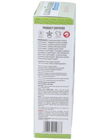 Castaño Dorado Tinte Organico 100Gr. Ecocert de Cultivators