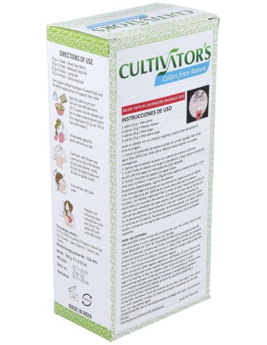 Castaño Dorado Tinte Organico 100Gr. Ecocert de Cultivators