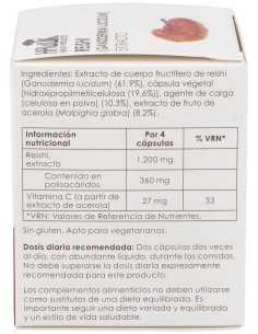 Reishi (Ganoderma Lucidum). Extracto Puro 60 Vcáps de Hawlik 2