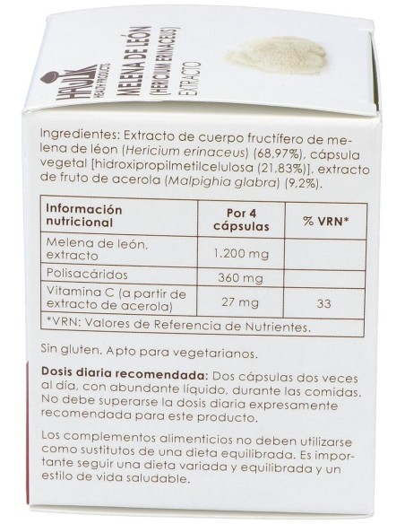 Melena De Leon Extracto Puro 60Vcaps. de Hawlik
