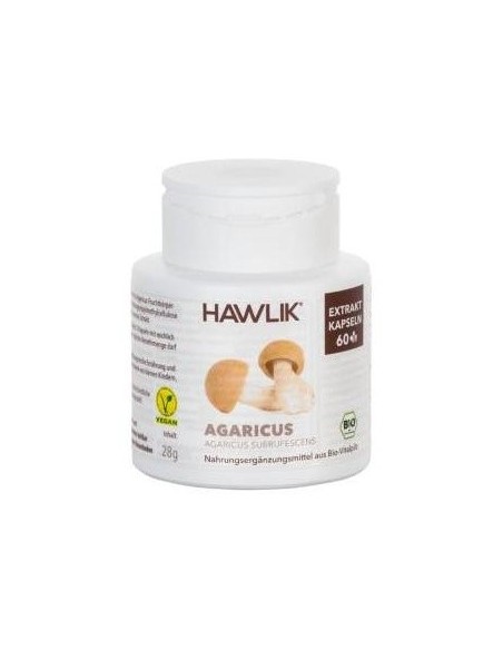 Champiñón Del Sol (Agaricus Subrufescens). Extracto Puro. Bio 60 Vcáps de Hawlik