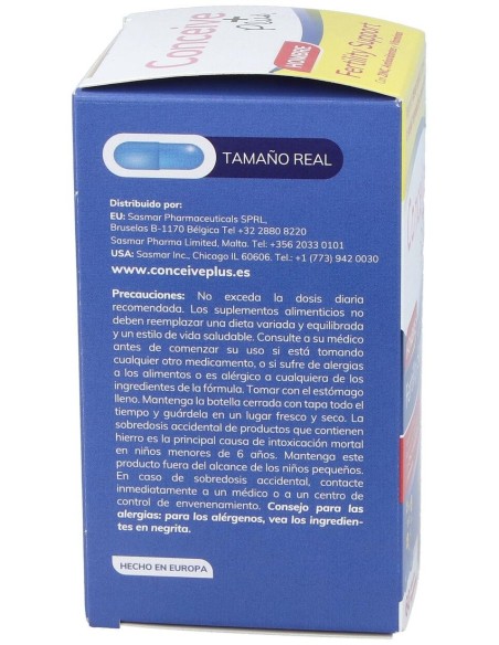 Conceive Plus Apoyo Fertilidad Masculina 60Cap de Sasmar