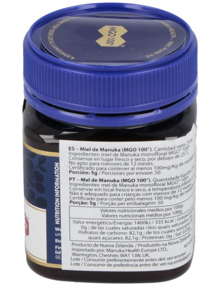 Miel De Manuka Mgo 100+ 250Gr. de Manuka Health
