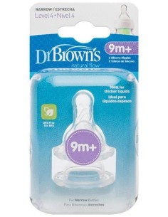 Tetina Options B/Estre Sili Redon N4 +9M 2Un de Dr. Brown´S 2