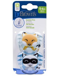 Chupete Prevent Anima Sili Anat T/1 0-6M 2Un Niño de Dr. Brown´S 2