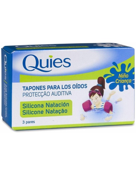 Tapones Natacion Silicona Infantil 6Ud. Quies de Quies
