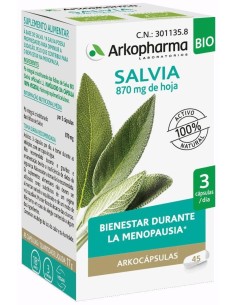 Salvia 45Arkocapsulas. Bio de Arkopharma 2