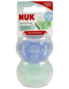 Chupete Sensitive 6-18 Silicona 2Ud. de Nuk 2