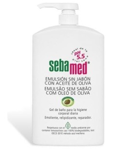 Emulsion Sin Jabon  Aceite Oliva Gel De Baño 1L. Sebamed 2