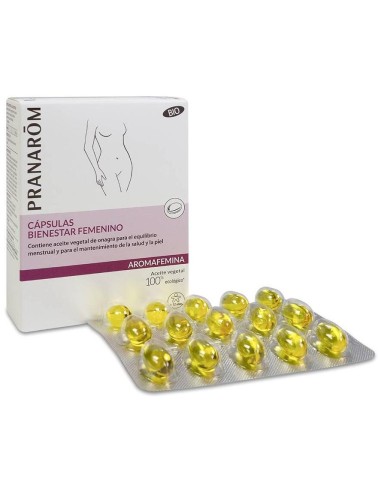 Aromafemina Bienestar Femenino Onagra 30Cap. de Pranarom P.Acabado