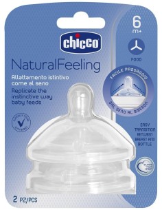 Tetina Nf Step Up 3 B/Ancha Sili Fluj +6M 2Un de Chicco 2