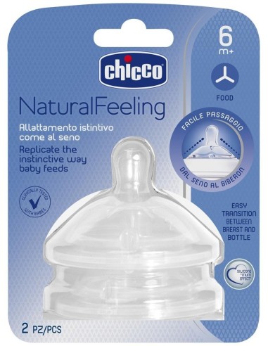 Tetina Nf Step Up 3 B/Ancha Sili Fluj +6M 2Un de Chicco