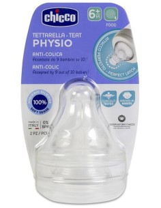 Tetina Wb B/Ancha Sili Flujo Papilla +6M 2Un de Chicco 2