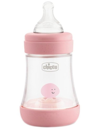 Biberon Perfect5 0 M + 150 Ml Sil Rosa de Chicco