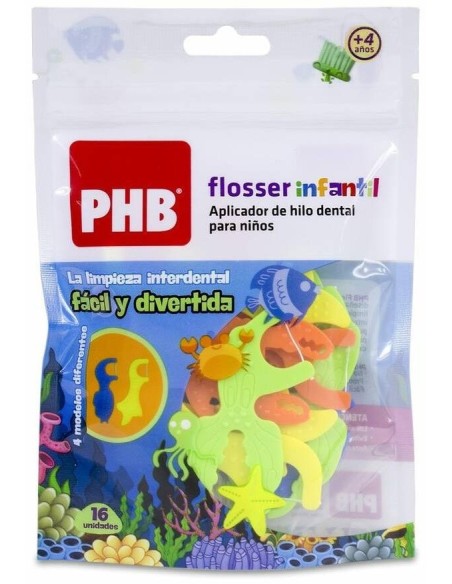 Phb Aplicador Hilo Dental Flosser Inf Pe 16Ud de Phb