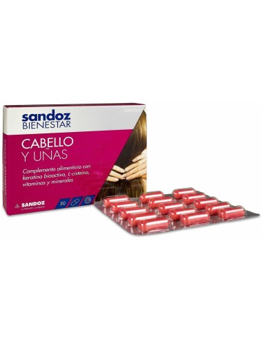 Sandoz Bienestar Cabello Y Uñas 30 Caps de Sandoz Bienestar