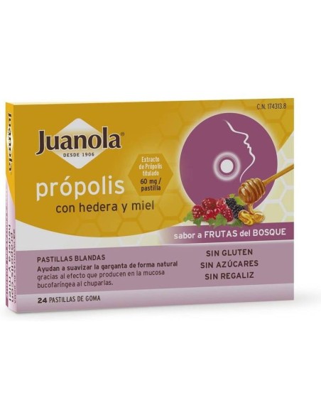 Juanola Past Propolis Hedera-Miel-Frut Bosque 24Ud de Juanola