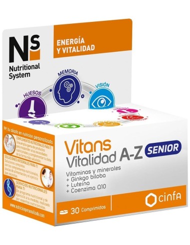 Ns Vitans Vitalidad A-Z Senior 30 Comp de Ns