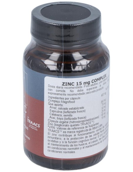 Zinc 15 Mg Complex 50 Vcáps de Terranova