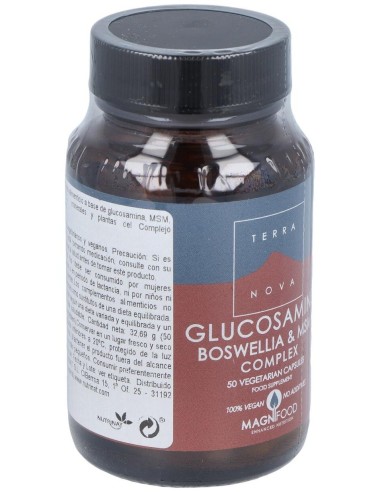 Glucosamina, Boswelia Y Msm Complex  50 Vcáps de Terranova