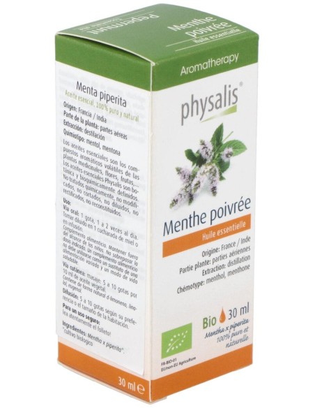 Esencia Menta Piperita 30Ml. Bio de Physalis