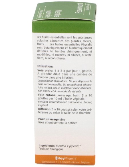 Esencia Menta Piperita 30Ml. Bio de Physalis