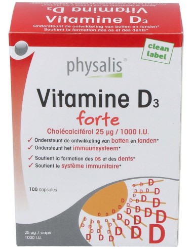 Vitamine D3 Forte de Physalis