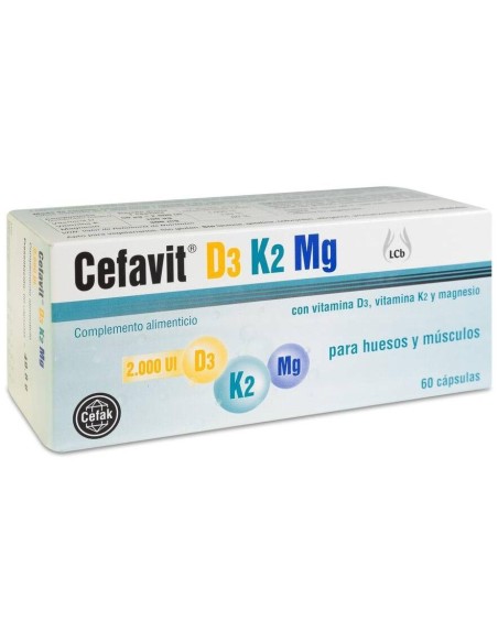 Cefavit D3-K2-Mg 60Cap. de Cefak
