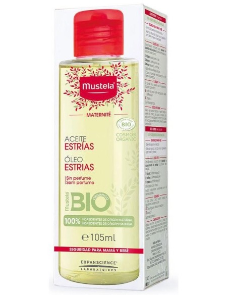 Aceite Estrias Maternidad 105Ml. Bio de Mustela