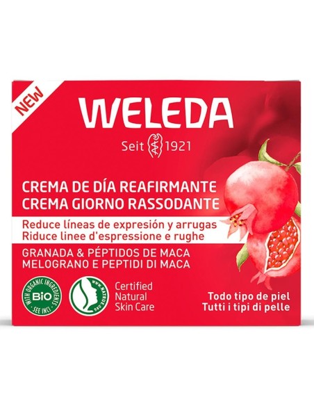 Crema de Día Reafirmante de Granada y Péptidos de Maca 40ml  de Weleda