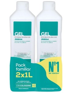 Inibsa Pack Viaje 2 Geles Dermat. 1Litro de Inibsa 2