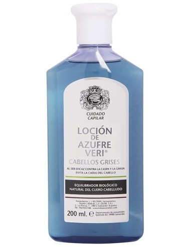 Locion Azufre Veri Cabellos Grises 200Ml de Veri