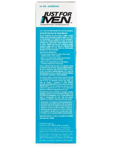 Just For Men Bigote Barba Moreno M45 de Just For Men