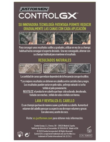 Just For Men Control Gx Redu Canas Champu 118Ml de Just For Men