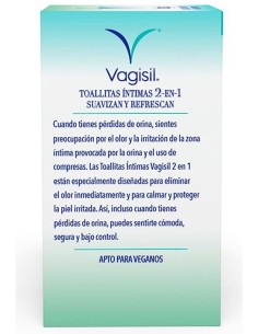 Vagisil Cuidado Inc Toallitas Intimas 2En1 de Vagisil 2