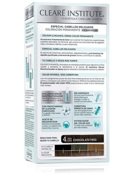 Colour Clinuance 4.01 Chocolate Frio Cab. Delicado de Cleare Institute