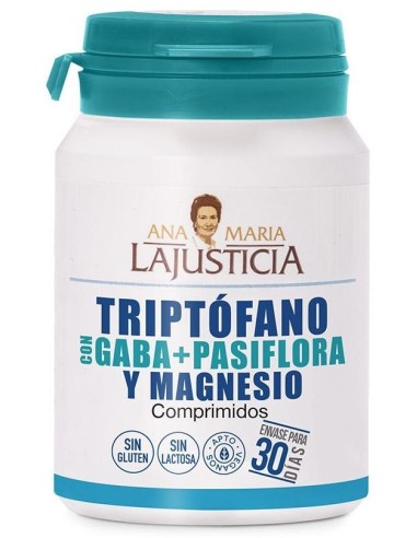 Triptofano Con Gaba + Pasiflora + Mg 60Comp. de Ana Maria Lajusticia