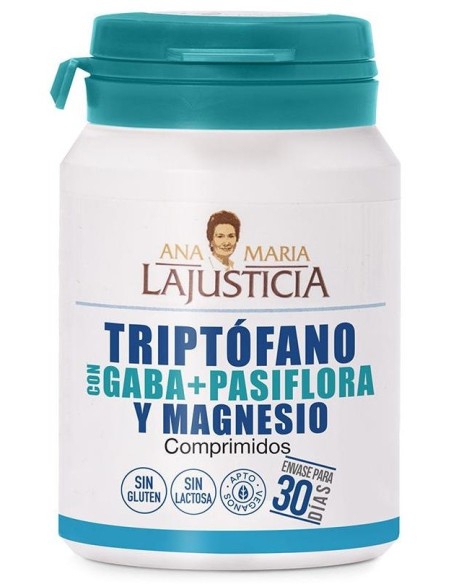 Triptofano Con Gaba + Pasiflora + Mg 60Comp. de Ana Maria Lajusticia