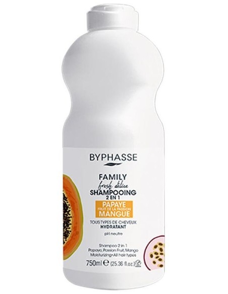 Family Fresh Delice Champu 2 En 1 Papaya Passion Fruit Mang de Byphasse