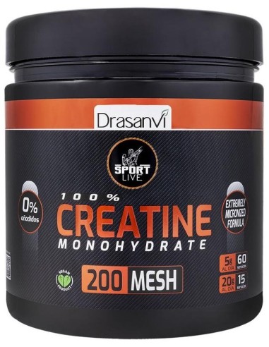Creatina Monohidrato 200Mesh 300Gr Sport Live de Drasanvi