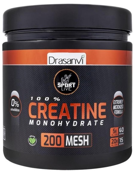 Creatina Monohidrato 200Mesh 300G Sport Live Drasanvi