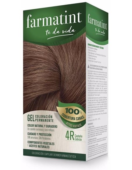 Farmatint Gel 4R Castaño Cobrizo 135Ml. de Farmatint