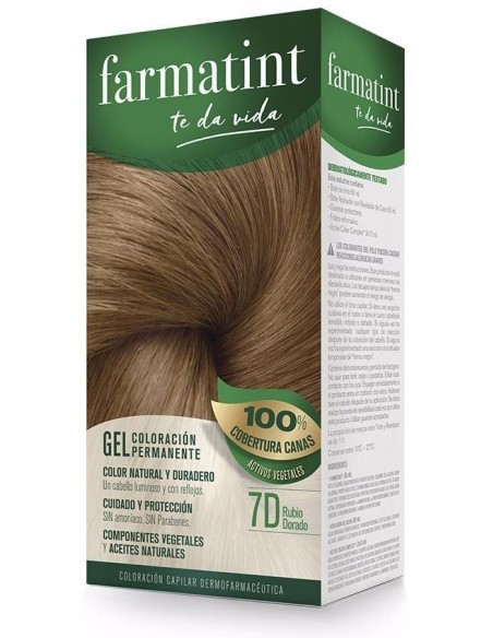 Farmatint Gel 7D Rubio Dorado 135Ml. de Farmatint