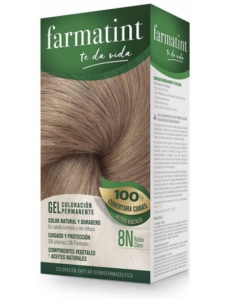 Farmatint Gel 8N Rubio Claro 135Ml. de Farmatint