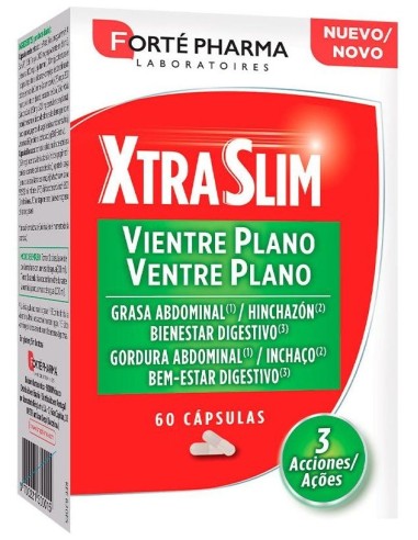 Xtraslim Vientre Plano Grasa Abdominal 60Cap. de Forte Pharma