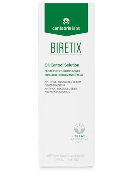 Biretix Oil Control Solution Tonico Retexturizante Facial 10 de Biretix